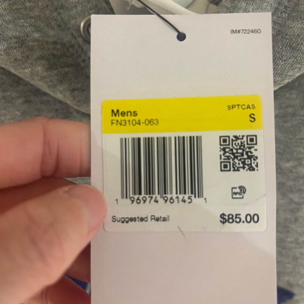 Nike Men’s Gray Hoodie with Fleece Logo - Picture 4 of 4